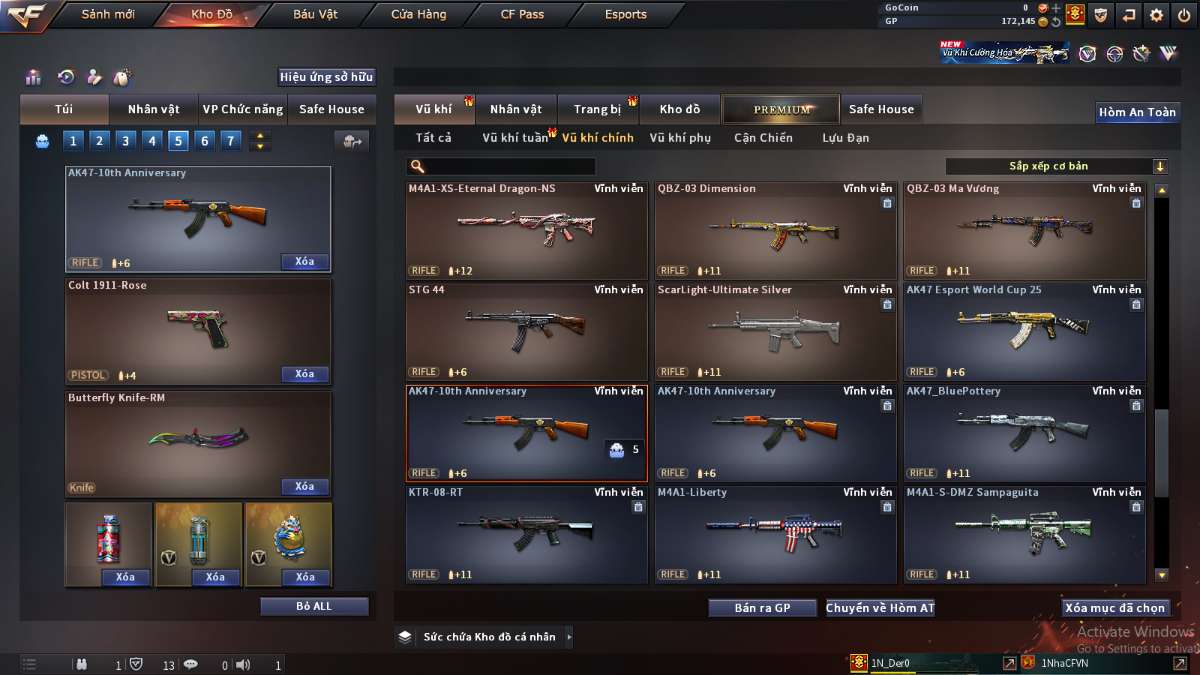 shop acc cf uy tin gia re